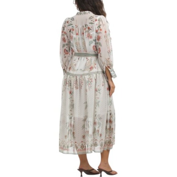 NANCY YANG Long Sleve Printed Maxi Dress - Picture 2 of 4